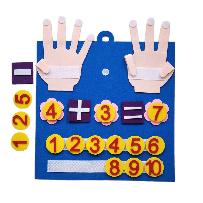 Chiffres Montessori en Feutre