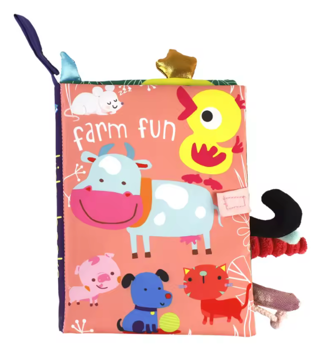 Livre Sensoriel Montessori en Tissu