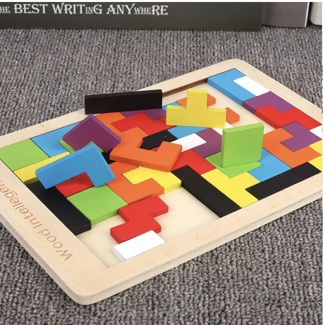 Puzzle Montessori 3D en Bois
