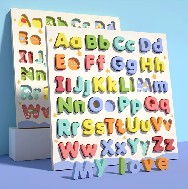 Puzzle Alphabet Montessori en Bois