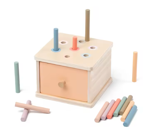Boîte Montessori de Permanence d’Objets en Bois