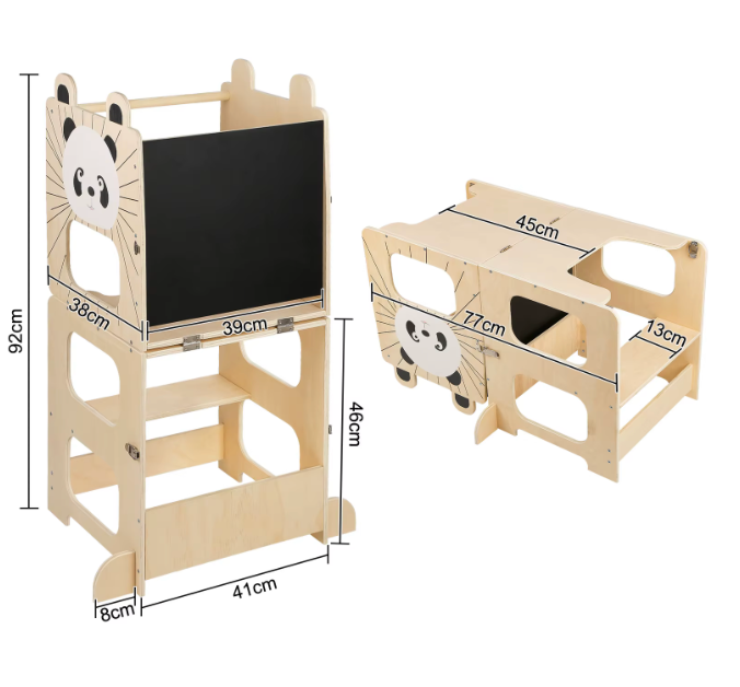 Cube d’Activités Montessori 5-en-1 en Bois